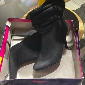 Gently loved black booties
